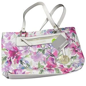 Liz Claiborne Pink and Purple Floral Shoulder bag